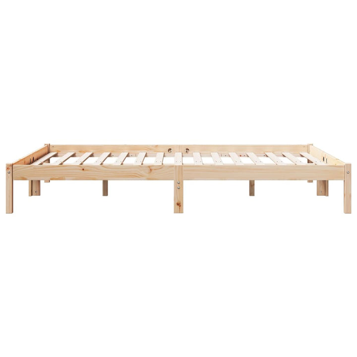 ekstra lang sengeramme uden madras 140x220 cm massivt fyrretræ