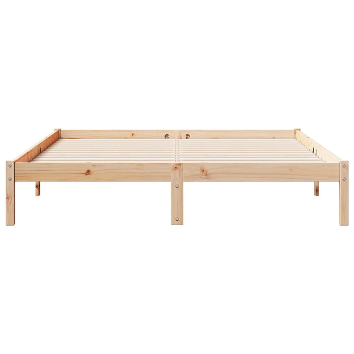 ekstra lang sengeramme uden madras 160x220 cm massivt fyrretræ
