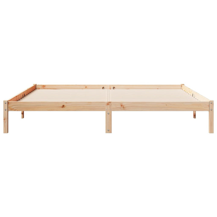 ekstra lang sengeramme uden madras 180x220 cm massivt fyrretræ