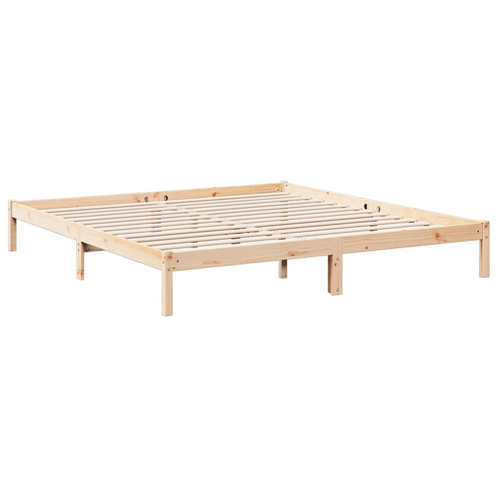 ekstra lang sengeramme uden madras 180x220 cm massivt fyrretræ