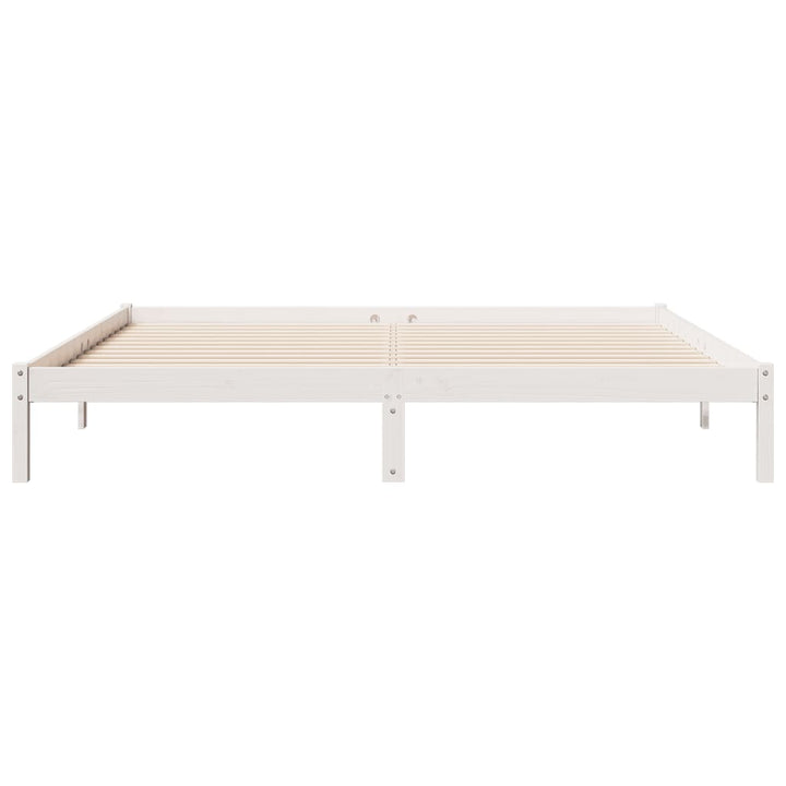 ekstra lang sengeramme uden madras 180x220 cm massivt fyrretræ