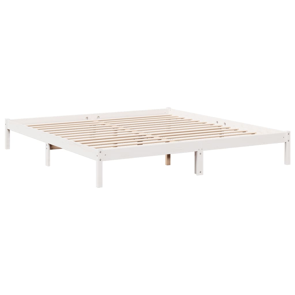 ekstra lang sengeramme uden madras 180x220 cm massivt fyrretræ