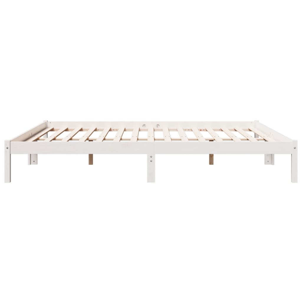 ekstra lang sengeramme uden madras 200x220 cm massivt fyrretræ