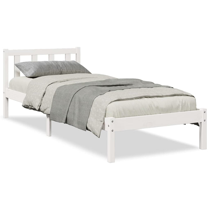 ekstra lang sengeramme uden madras 80x210 cm massivt fyrretræ