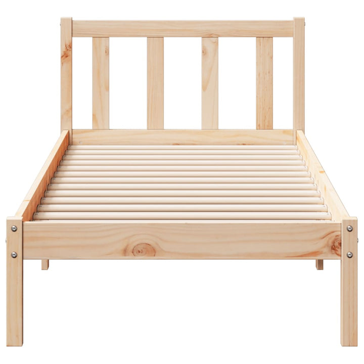 ekstra lang sengeramme uden madras 90x210 cm massivt fyrretræ