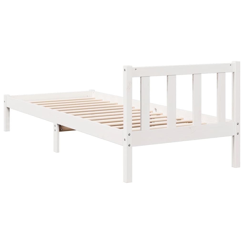 ekstra lang sengeramme uden madras 100x210 cm massivt fyrretræ