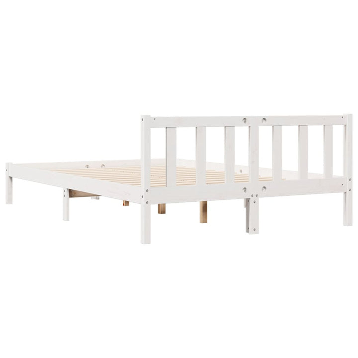 ekstra lang sengeramme uden madras 140x210 cm massivt fyrretræ