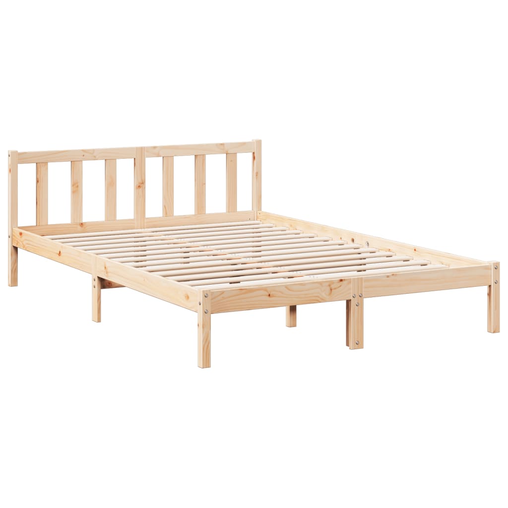 ekstra lang sengeramme uden madras 160x210 cm massivt fyrretræ
