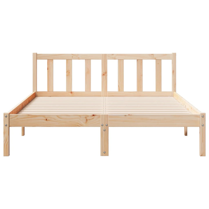 ekstra lang sengeramme uden madras 160x210 cm massivt fyrretræ