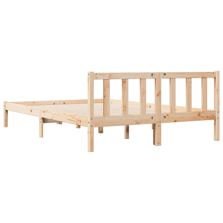 ekstra lang sengeramme uden madras 160x210 cm massivt fyrretræ