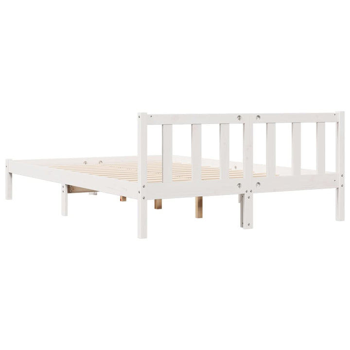 ekstra lang sengeramme uden madras 160x210 cm massivt fyrretræ