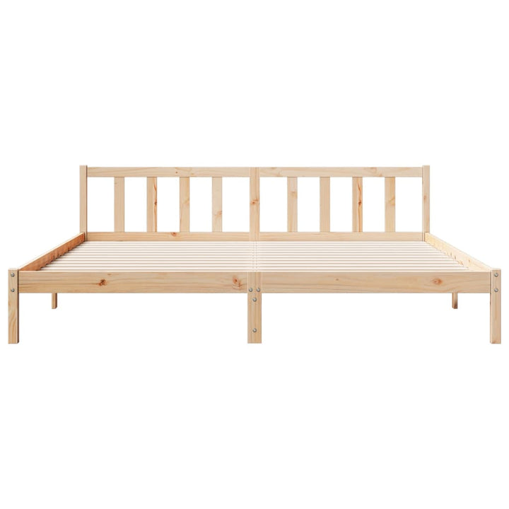 ekstra lang sengeramme uden madras 180x210 cm massivt fyrretræ