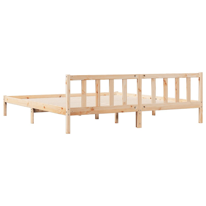 ekstra lang sengeramme uden madras 180x210 cm massivt fyrretræ