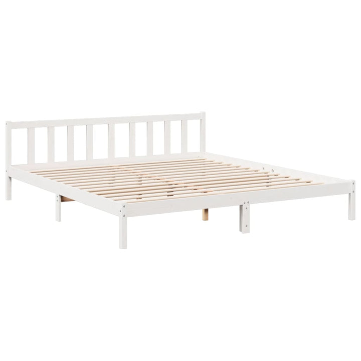 ekstra lang sengeramme uden madras 180x210 cm massivt fyrretræ