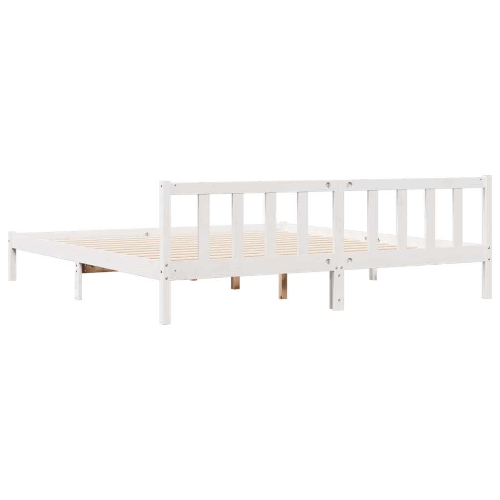 ekstra lang sengeramme uden madras 180x210 cm massivt fyrretræ