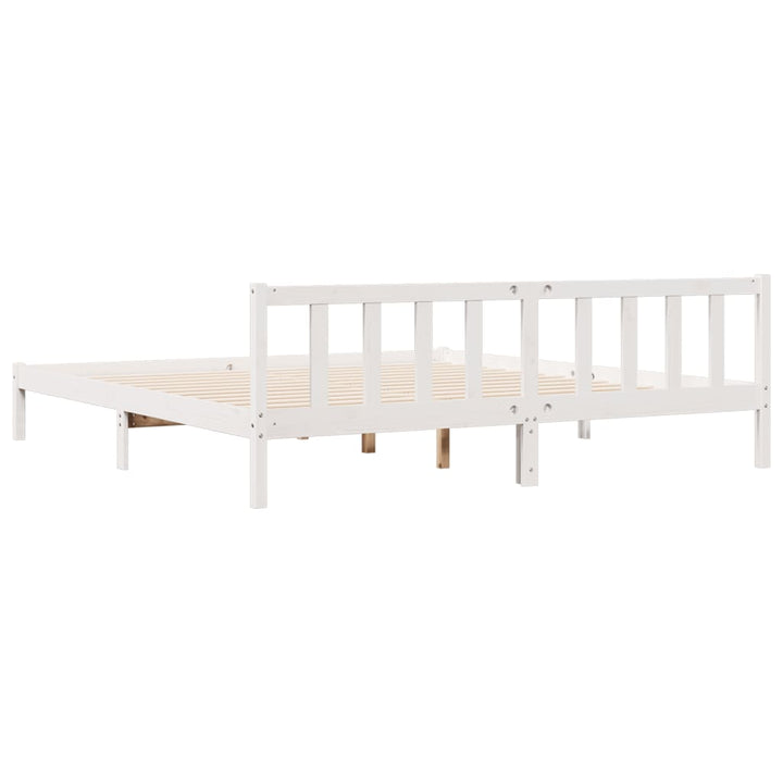 ekstra lang sengeramme uden madras 180x210 cm massivt fyrretræ