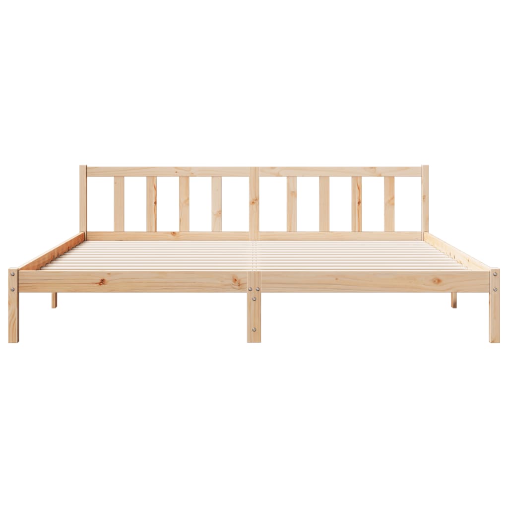 ekstra lang sengeramme uden madras 200x210 cm massivt fyrretræ