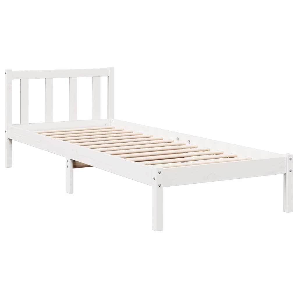 ekstra lang sengeramme uden madras 80x220 cm massivt fyrretræ