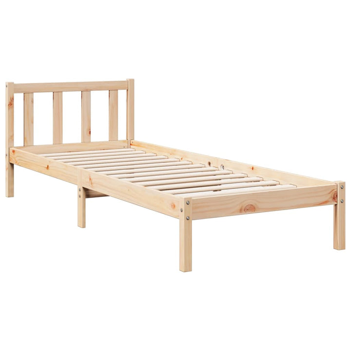 ekstra lang sengeramme uden madras 100x220 cm massivt fyrretræ