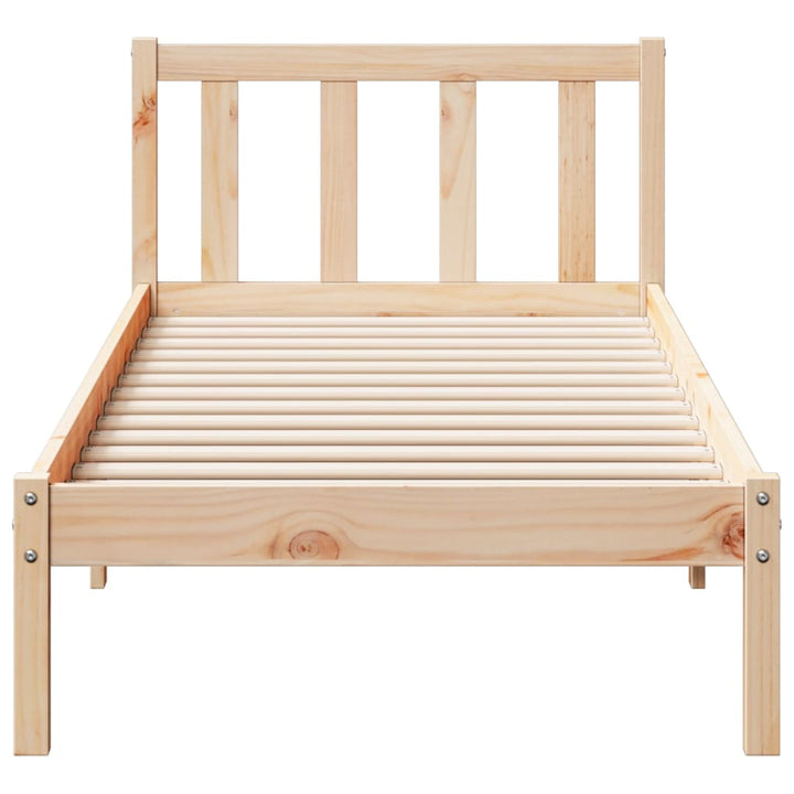 ekstra lang sengeramme uden madras 100x220 cm massivt fyrretræ