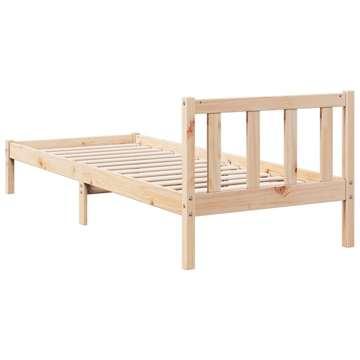 ekstra lang sengeramme uden madras 100x220 cm massivt fyrretræ