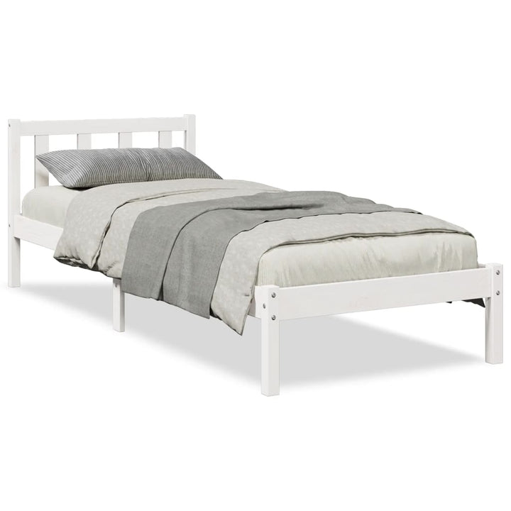ekstra lang sengeramme uden madras 100x220 cm massivt fyrretræ