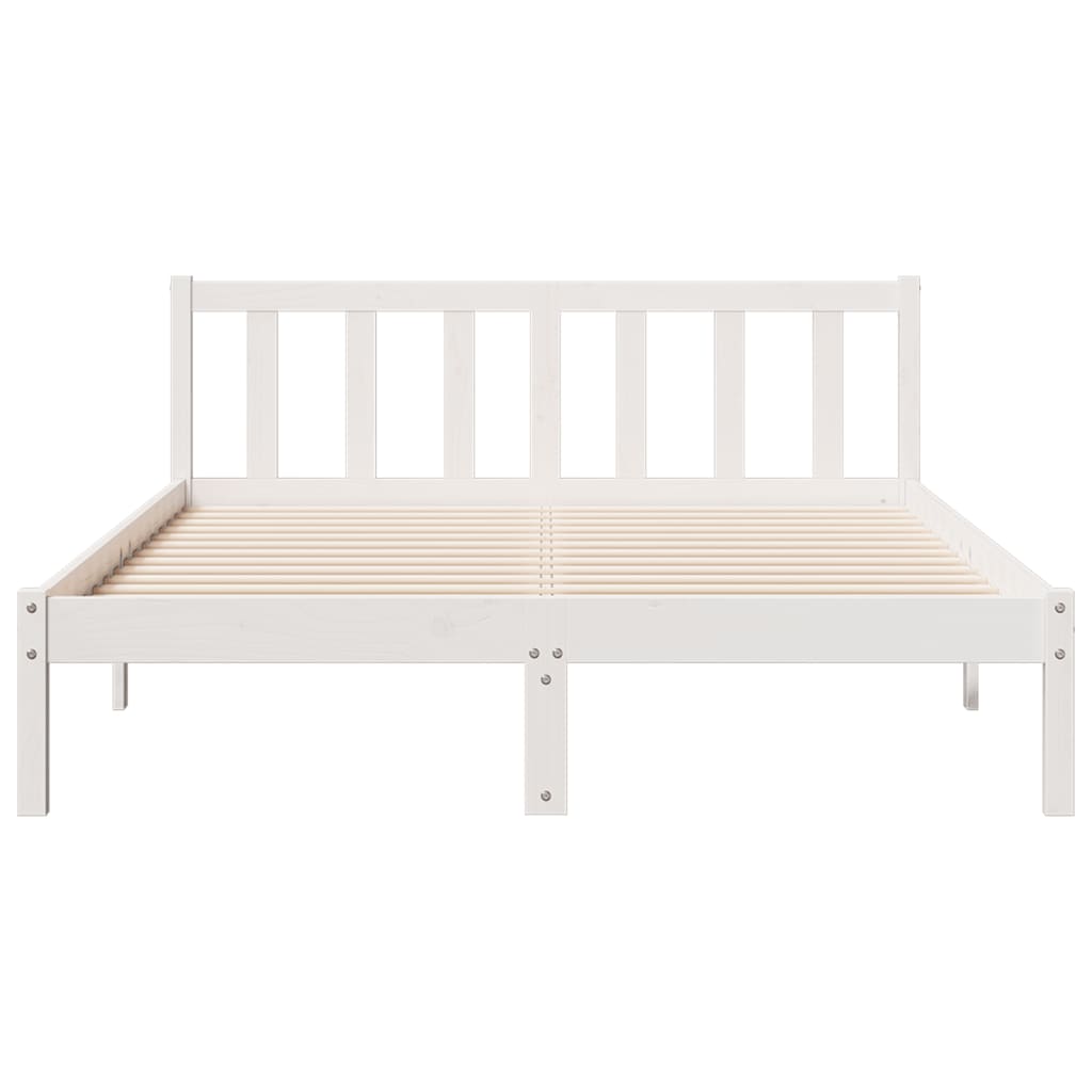 ekstra lang sengeramme uden madras 140x220 cm massivt fyrretræ