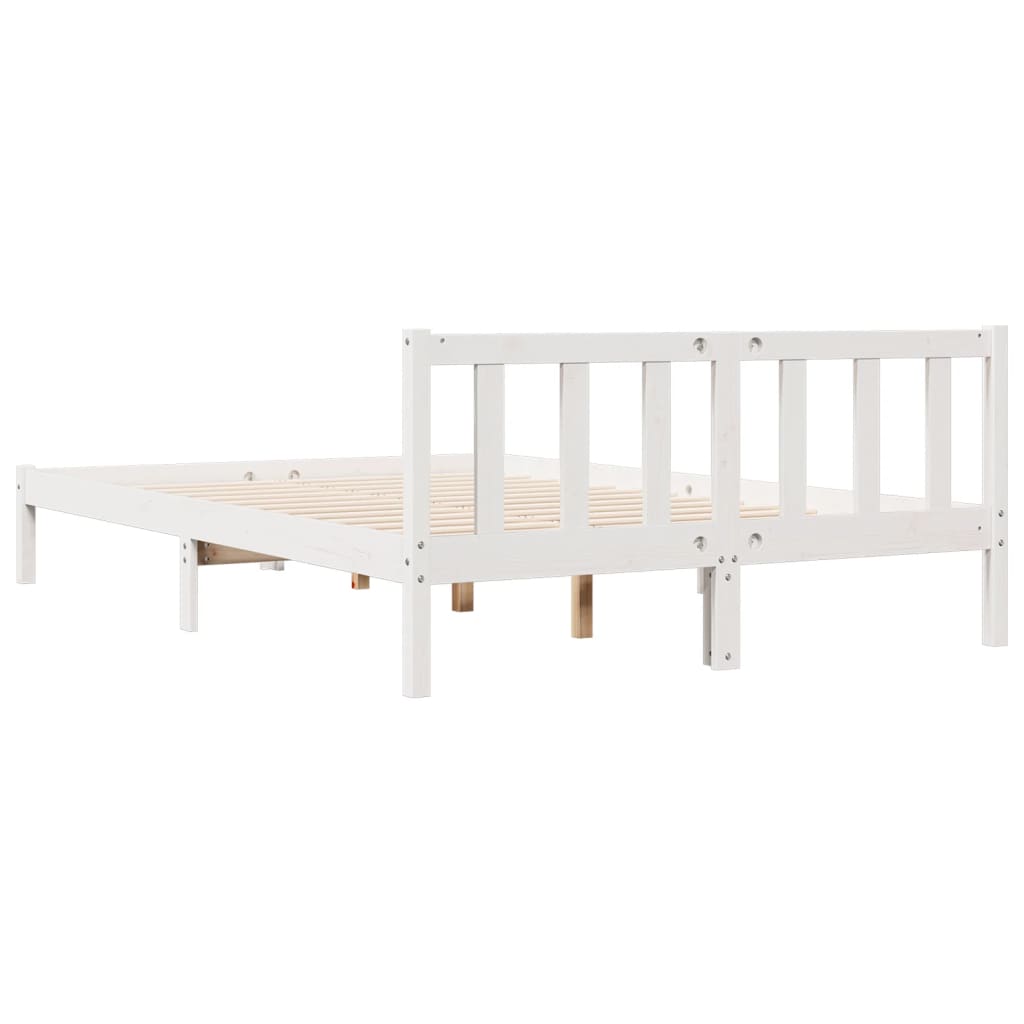 ekstra lang sengeramme uden madras 140x220 cm massivt fyrretræ