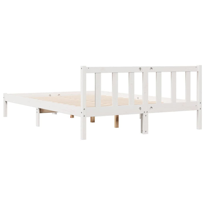 ekstra lang sengeramme uden madras 140x220 cm massivt fyrretræ