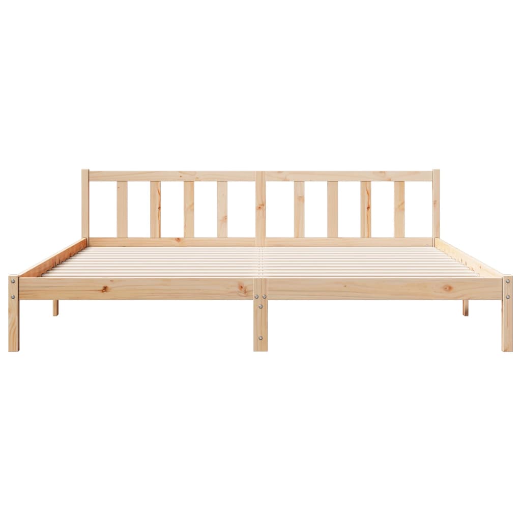 ekstra lang sengeramme uden madras 180x220 cm massivt fyrretræ