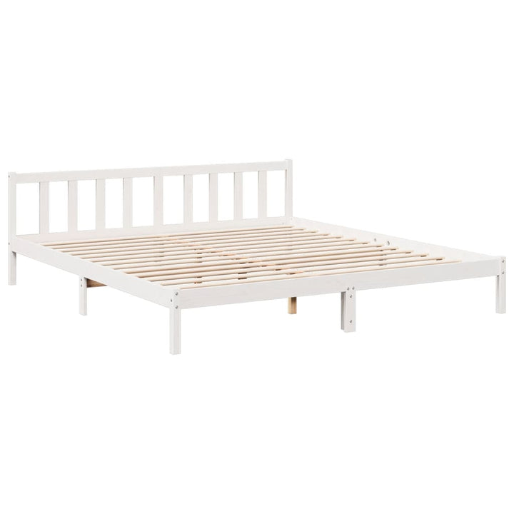 ekstra lang sengeramme uden madras 180x220 cm massivt fyrretræ
