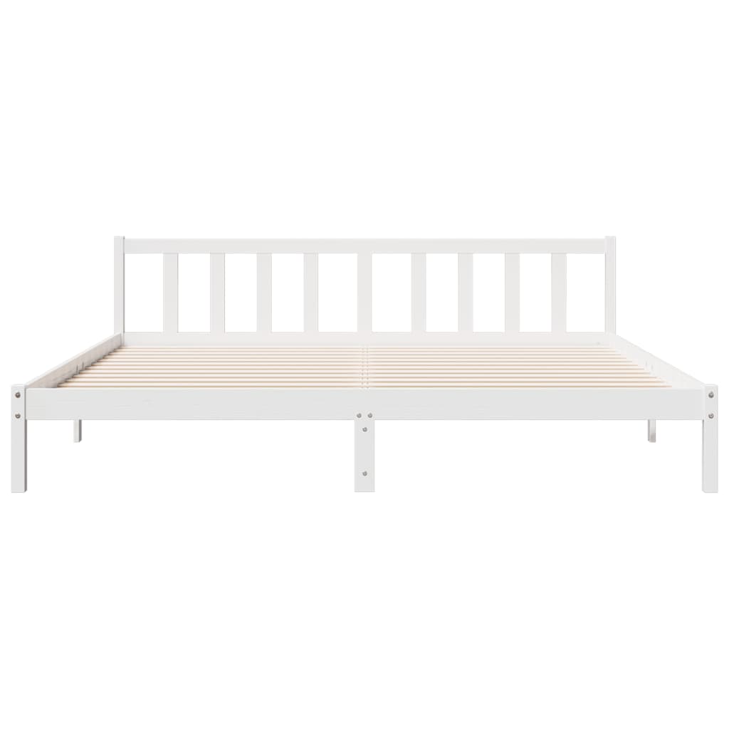 ekstra lang sengeramme uden madras 180x220 cm massivt fyrretræ