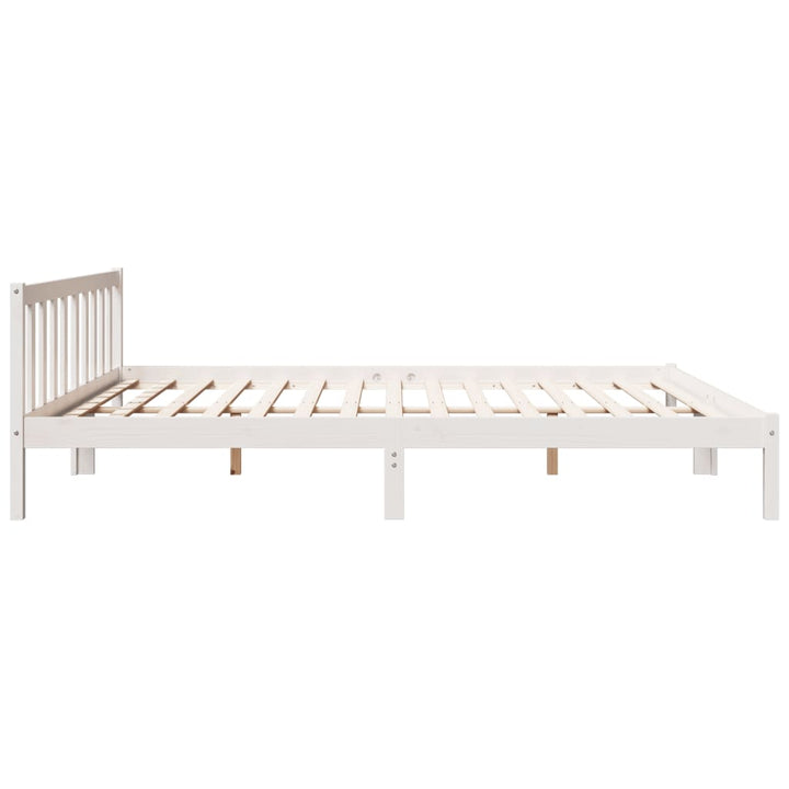 ekstra lang sengeramme uden madras 180x220 cm massivt fyrretræ