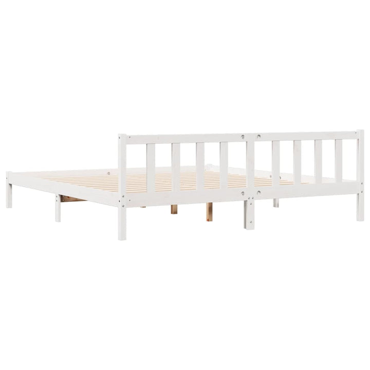 ekstra lang sengeramme uden madras 180x220 cm massivt fyrretræ