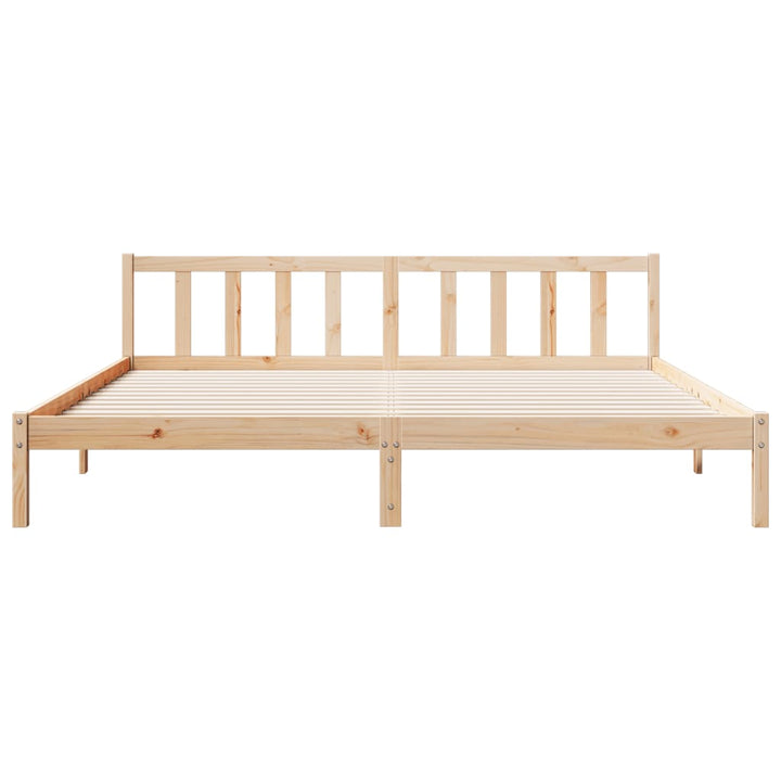 ekstra lang sengeramme uden madras 200x220 cm massivt fyrretræ
