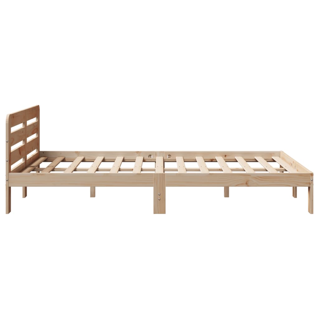 sengeramme uden madras 120x200 cm massivt fyrretræ