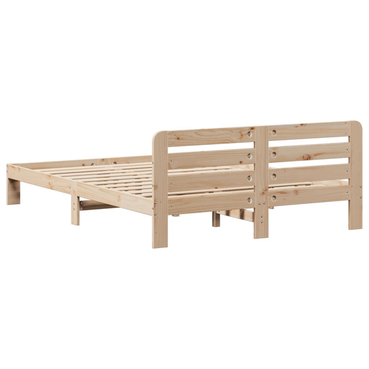 sengeramme uden madras 120x200 cm massivt fyrretræ