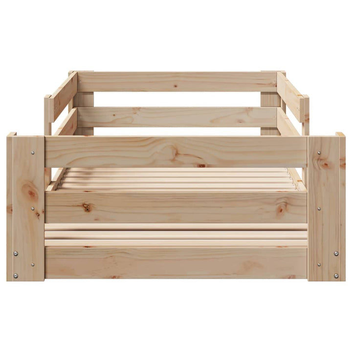 sengeramme uden madras 100x200 cm massivt fyrretræ