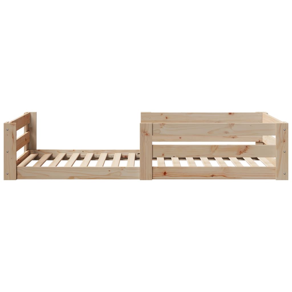 sengeramme uden madras 100x200 cm massivt fyrretræ