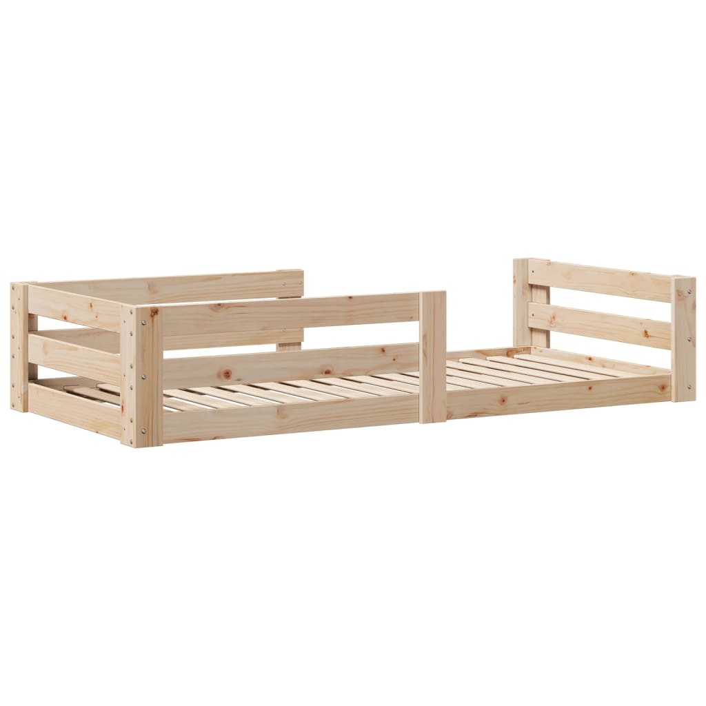 sengeramme uden madras 100x200 cm massivt fyrretræ