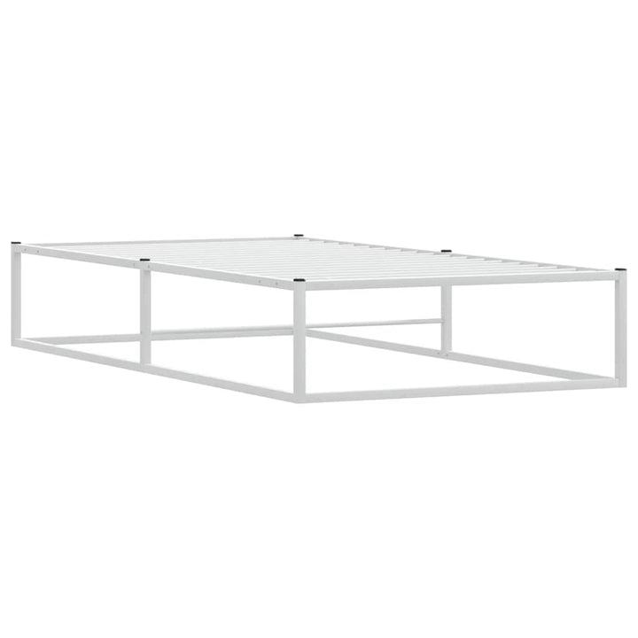sengeramme uden madras 90x200 cm metal hvid