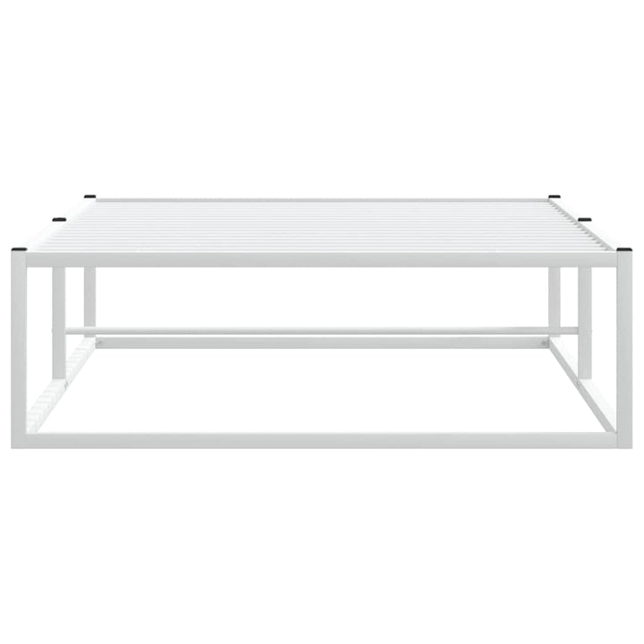 sengeramme uden madras 90x200 cm metal hvid
