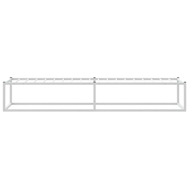 sengeramme uden madras 90x200 cm metal hvid