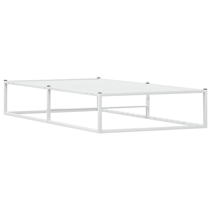 sengeramme uden madras 90x200 cm metal hvid