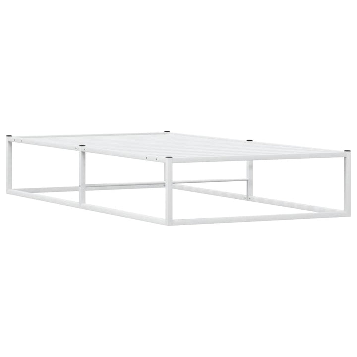 sengeramme uden madras 100x200 cm metal hvid