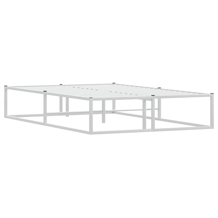 sengeramme uden madras 120x200 cm metal hvid