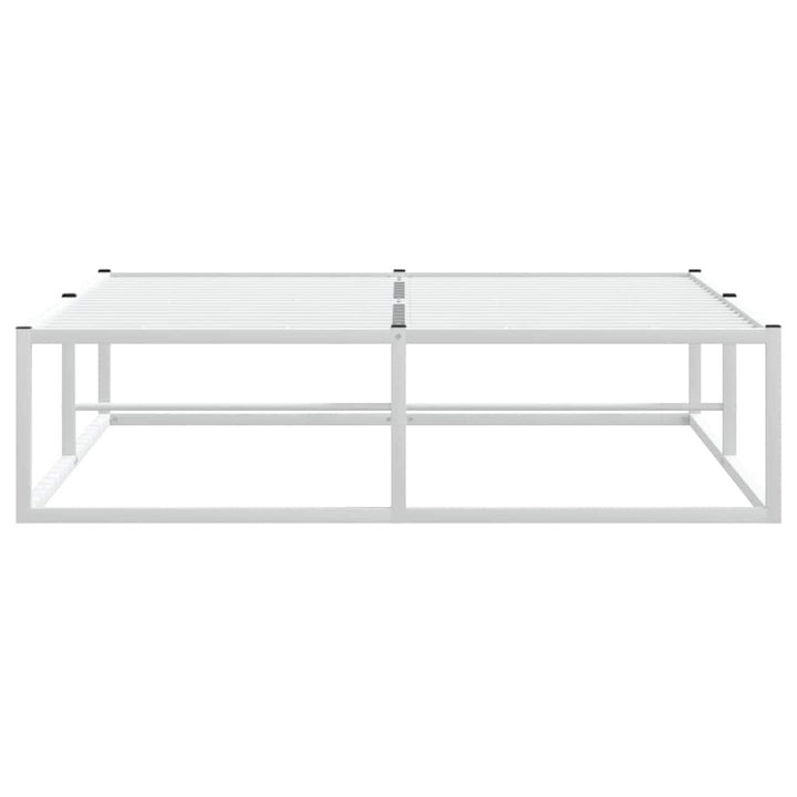 sengeramme uden madras 120x200 cm metal hvid