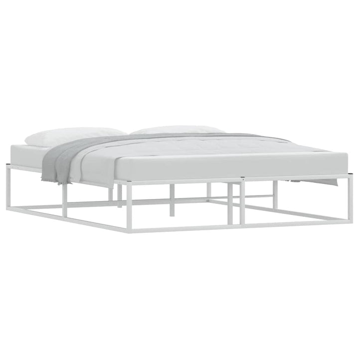 sengeramme uden madras 160x200 cm metal hvid