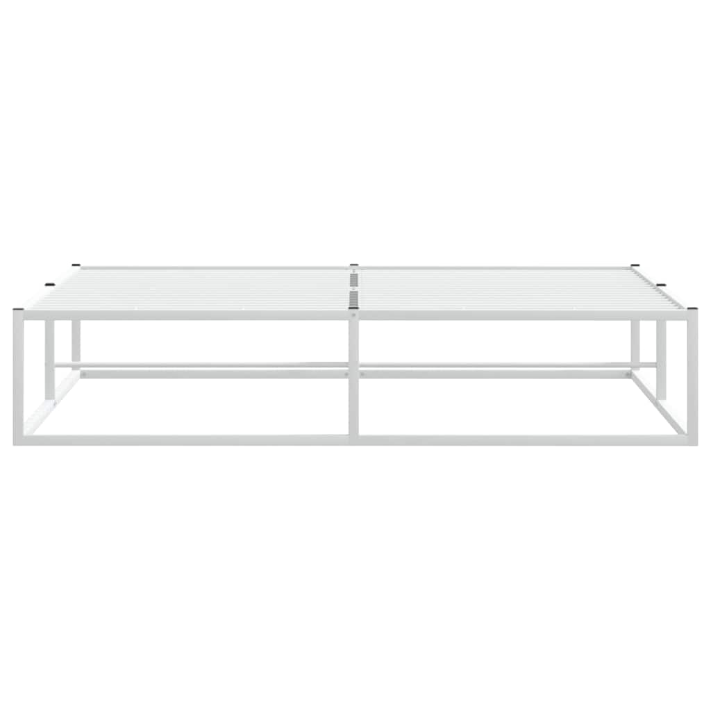 sengeramme uden madras 160x200 cm metal hvid