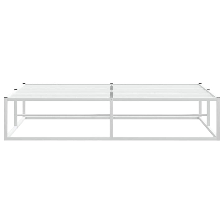 sengeramme uden madras 160x200 cm metal hvid